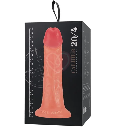 Реалистичный фаллоимитатор на присоске RealStick Caliber 20-4 телесный фото 3