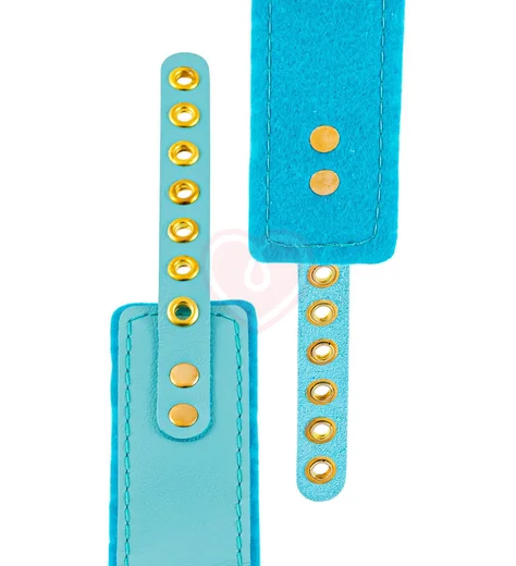 Двухслойный ошейник Pecado голубой фото 5