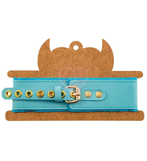 Двухслойный ошейник Pecado голубой фото 7