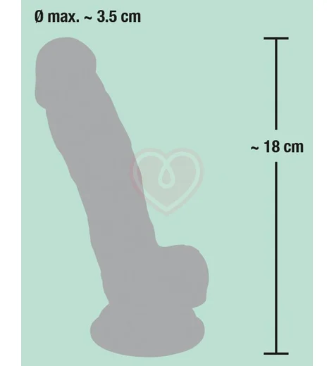 Гибкий силиконовый фаллоимитатор Medical Silicone Dildo 13 см фото 6