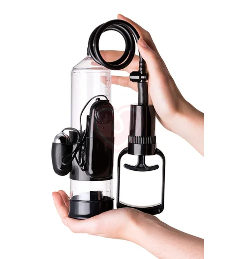 Вакуумная вибропомпа с пультом ToyFa A-Toys 22 см чёрная фото 3