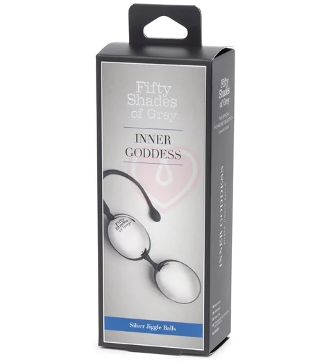 Вагинальные шарики '50 оттенков серого' Inner Goddess Silver Jiggle 67 г фото 4