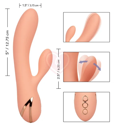 Вибратор Monterey Magic с подвижным клиторальным стимулятором фото 4