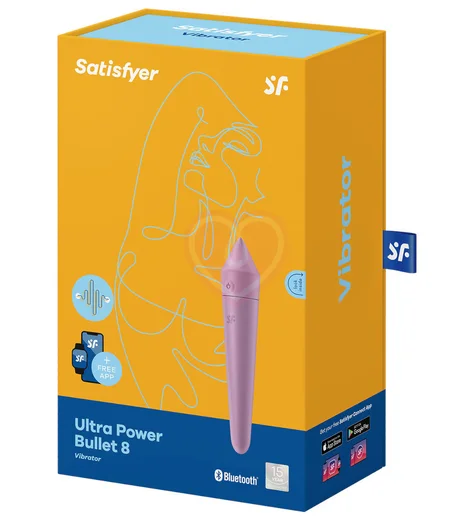 Вибропуля Satisfyer Ultra Power Bullet 8 с управлением от приложения фиолетовая фото 2