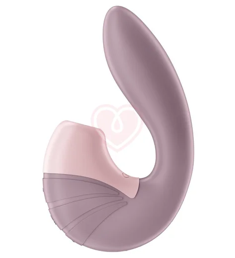 Вибратор с вакуумным стимулятором Satisfyer Supernova пыльно-розовый фото 5