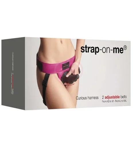 Пояс для страпона Strap-On-Me Curious Harness One Size фуксия фото 6