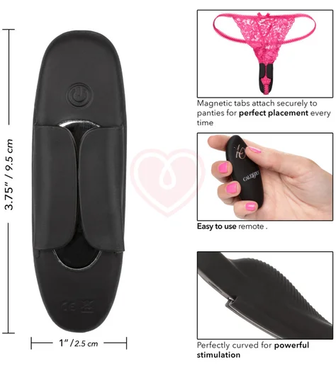 Вибратор для клитора с креплением Lock-N-Play Petite Panty Teaser черный фото 8