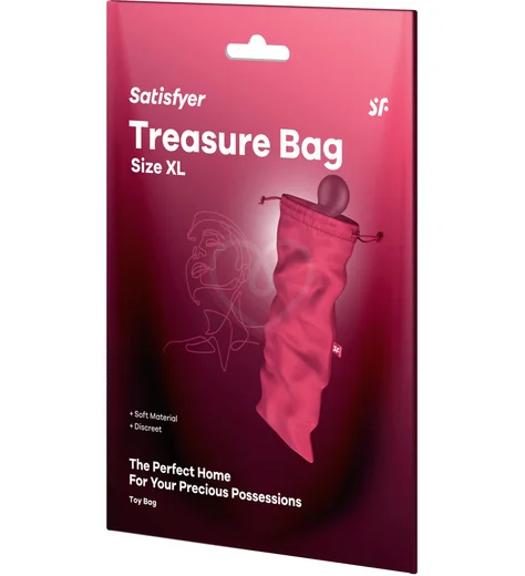 Мешочек для хранения вибратора Satisfyer Treasure Bag XL розовый фото 3