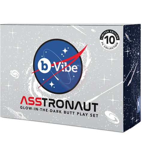 Набор для анальной стимуляции светящийся в темноте b-Vibe Asstronaut Glow In The Dark Set фото 10