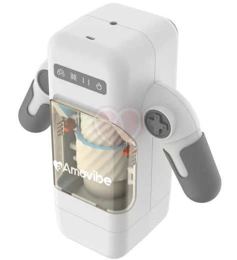 Робот-мастурбатор в форме джойстика Amovibe Game Cup белый фото 3
