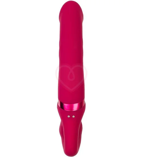 Безремневой страпон Lapis Lovense с вибрацией красный фото 3