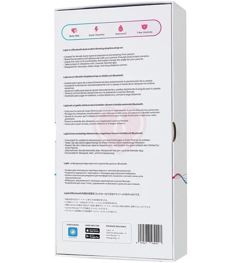 Безремневой страпон Lapis Lovense с вибрацией красный фото 12