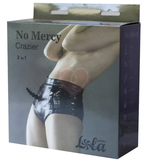 Анальный страпон No Mercy Crazier черный фото 7
