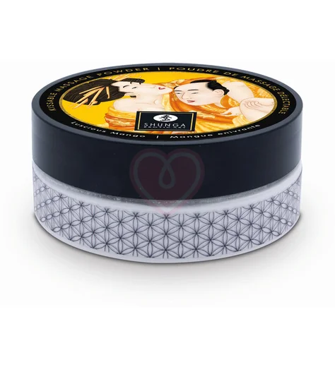 Массажная пудра с перышком Shunga Kissable Massage Powder Сочное Манго фото 3
