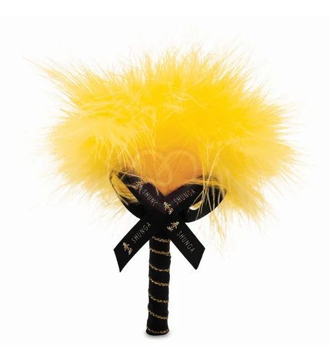 Массажная пудра с перышком Shunga Kissable Massage Powder Сочное Манго фото 5