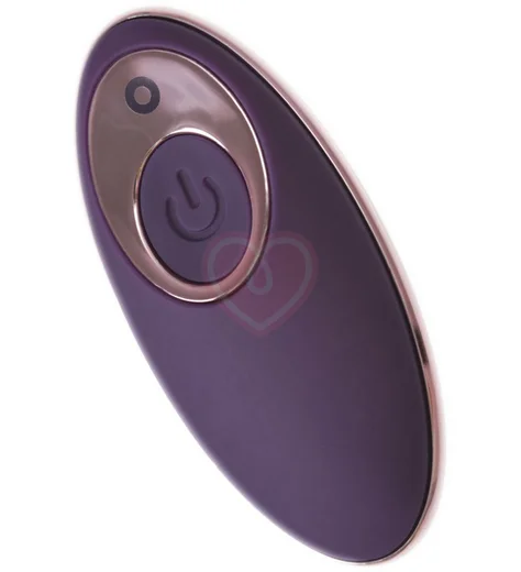 Виброяйцо с имитацией фрикций и пультом ДУ Jos Bumpy фиолетовое фото 2