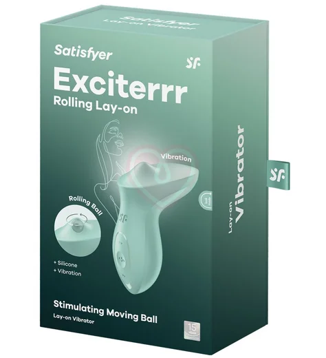 Вибратор для клитора с шариком Satisfyer Exciterrr мятный фото 5