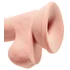 Фаллоимитатор с мошонкой на присоске King Cock Triple Density 14 см телесный фото 3