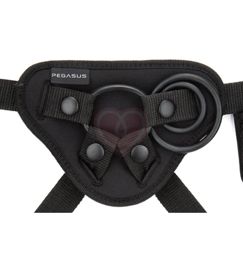 Реалистичный страпон Pegasus с вибрацией и пультом управления 16 см телесный фото 3