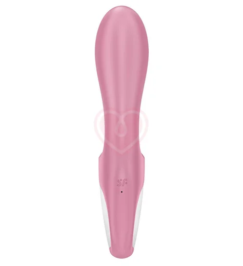 Расширяющийся вибратор с клиторальным стимулятором Satisfyer Air Pump Bunny 2 розовый фото 4