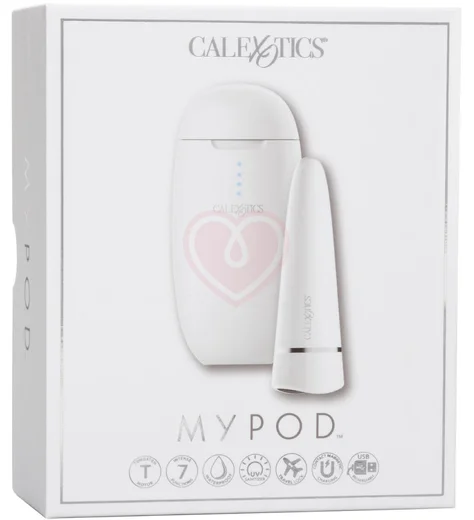 Самодизенфицирующаяся вибропуля с зарядным футляром MyPod белая фото 7