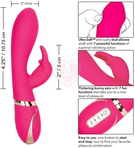 Мягкий вибратор-кролик Signature Ultra-Soft Rabbit розовый фото 4