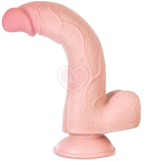 Реалистичный гнущийся фаллоимитатор на присоске My Babe My Dear телесный 17 см фото 4