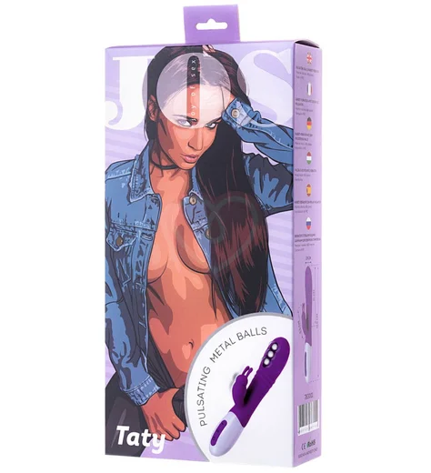 Вибратор-кролик с пульсирующими шариками Jos Taty фиолетовый фото 9