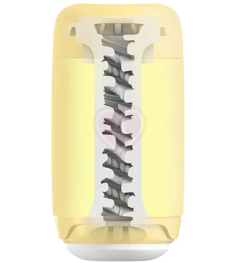 Мягкий мастурбатор Tenga Puffy Custard Yellow фото 2