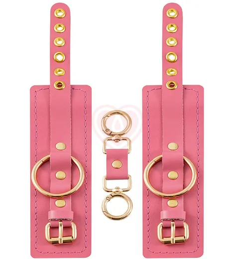 Наручники с кольцом Pecado розовые фото 4