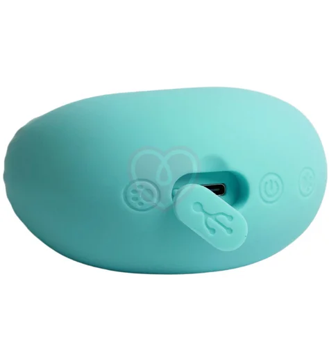 Вибратор 2в1 Youvic бирюзовый фото 4