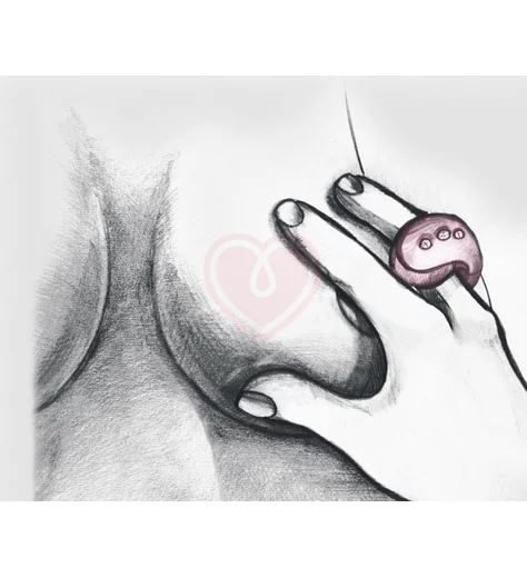 Мини-вибратор на палец Gvibe Gring розовый фото 3