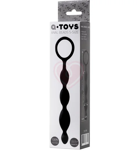 Анальная цепочка со звеньями Toyfa A-toys S чёрная фото 3