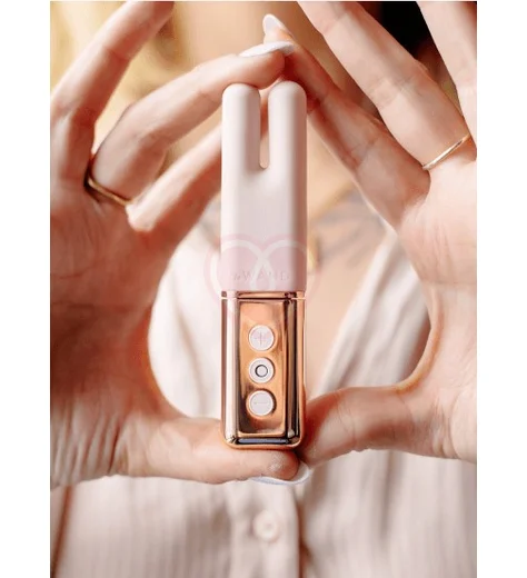 Двухмоторный мини-вибратор Le Wand Deux розовое золото фото 4