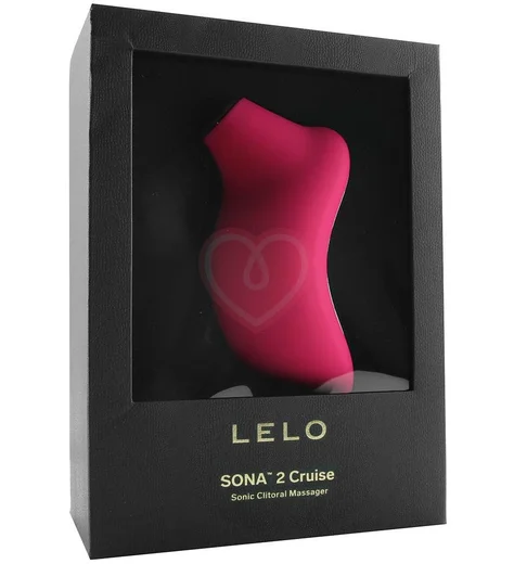 Клиторальный вакуумно-звуковой массажёр Lelo Sona 2 Cruise вишнёвый фото 2
