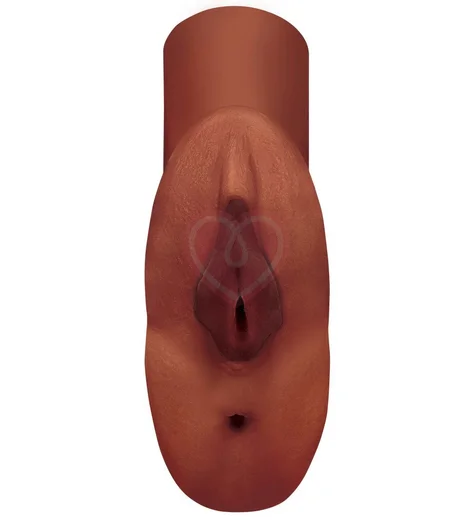 Мастурбатор вагина и попка PDX Plus Perfect Pussy Brown коричневый фото 2
