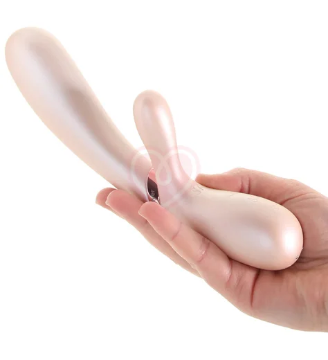 Вибратор с клиторальным стимулятором, подогревом и приложением Satisfyer Hot Lover жемчужный фото 3