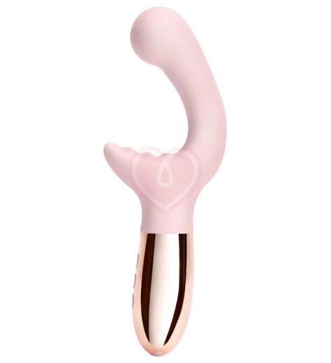 Вибратор для двойной стимуляции Le Wand XO розовое золото фото 7