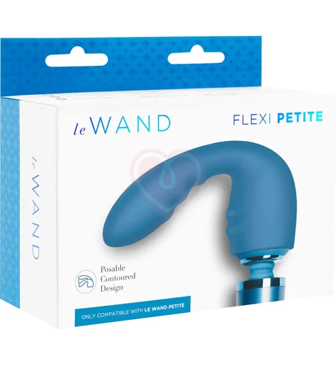 Насадка для массажёра Le Wand Petite Flexi синяя фото 5