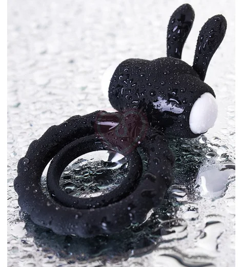 Эрекционное виброкольцо JOS Bad Bunny чёрное фото 5