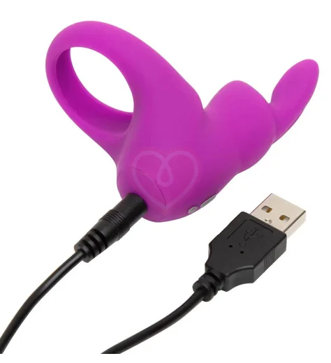 Эрекционное виброкольцо Happy Rabbit фиолетовое фото 2