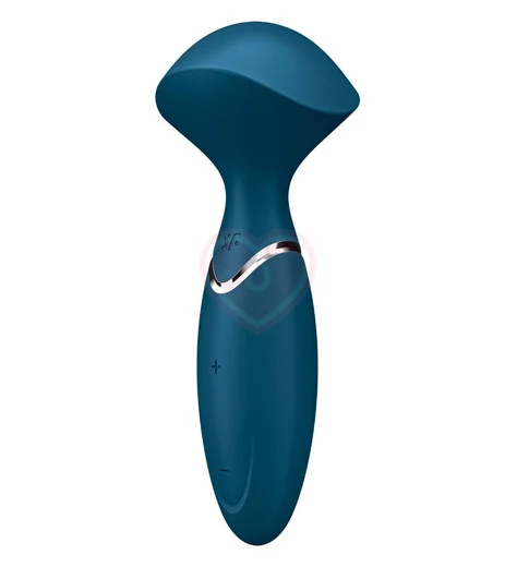 Мини-вибромассажер Satisfyer Mini Wand-er синий фото 2