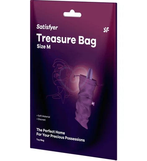 Мешочек для хранения вибратора Satisfyer Treasure Bag M фиолетовый фото 3