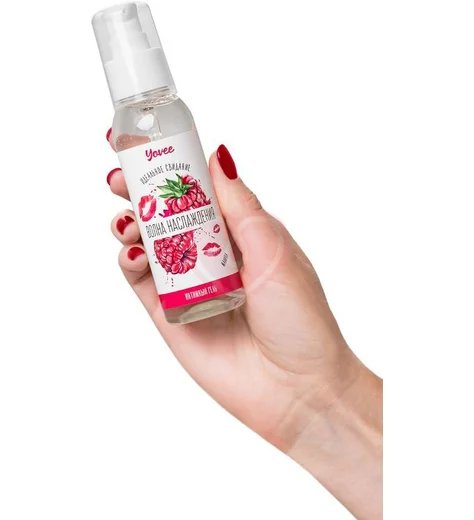 Съедобная гель-смазка Yovee Волна наслаждения с Д-Пантенолом и вкусом малины 100 мл фото 2