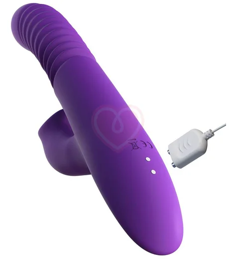 Вибратор-кролик с пульсирующей головкой и нагревом Ultimate Thrusting Clit фиолетовый фото 4