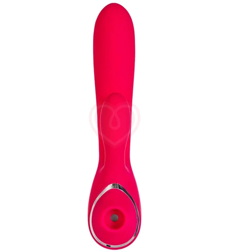 Многофункциональный вибратор-кролик с вакуумно-волновой стимуляцией Jos Doobl розовый фото 2