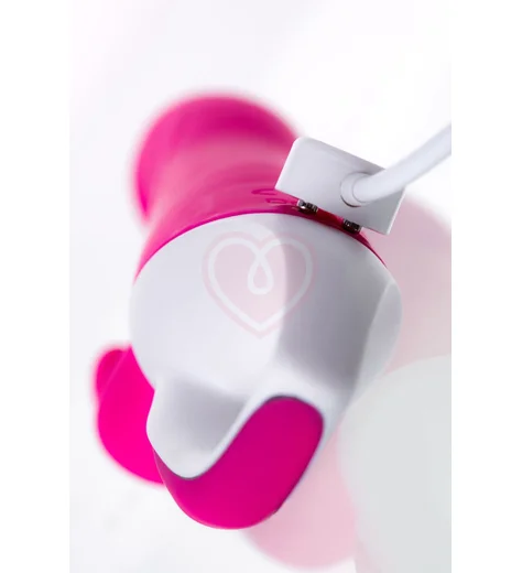 Вибратор-кролик с подогревом и стимуляцией зоны G Jos Elly розовый фото 6