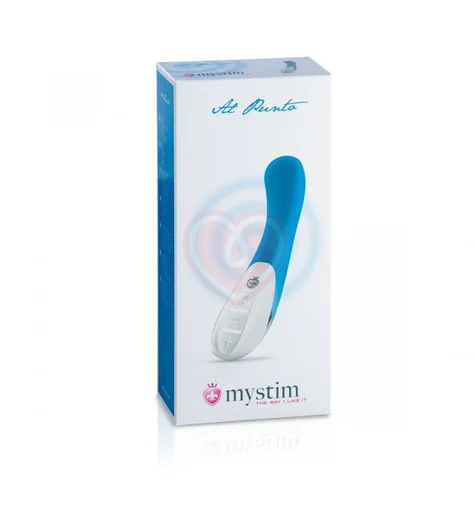 Вибратор для G точки Mystim Al Punto голубой фото 3