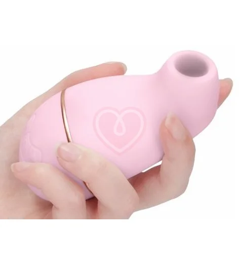 Бесконтактный клиторальный стимулятор Irresistible Kissable розовый фото 4