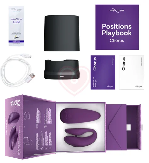 Парный вибратор с сенсорным пультом управления We-Vibe Chorus фиолетовый фото 2